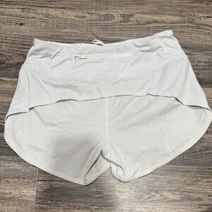 Lululemon Athletica White Athletic Shorts